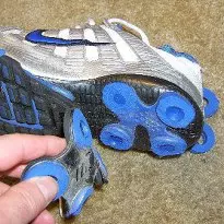 Nike Shox OH vandalised